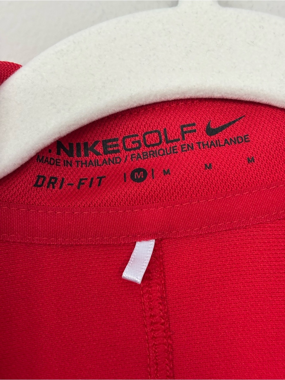 Nike Golf Women's Red Short Sleeve Polo Tee - Picture 3 of 5